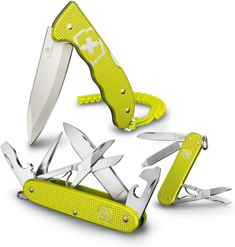 VICTORINOX Zatvárací nôž HUNTER PRO ALOX LE 2023 - electric yellow (0.9415.L23)