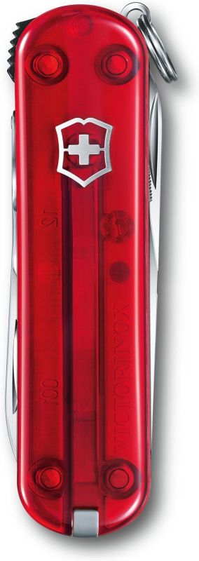 VICTORINOX Zatvárací nôž NAIL CLIP 580 - transparent red (0.6463.T)