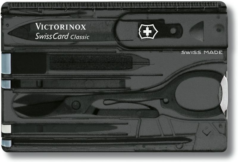 VICTORINOX SWISS CARD - čierna transparentná (0.7133.T3)