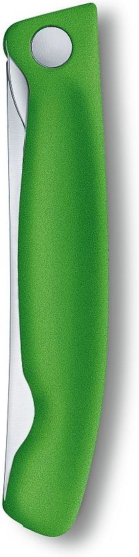 VICTORINOX Nož SwissClassic na ovocie a zeleninu, zubkovaný - zelený (6.7836.F4B)