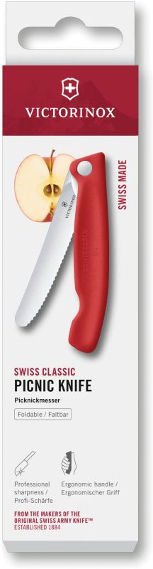 VICTORINOX Nôž SwissClassic na paradajky 11cm, zatvárací - red (6.7831.FC1)