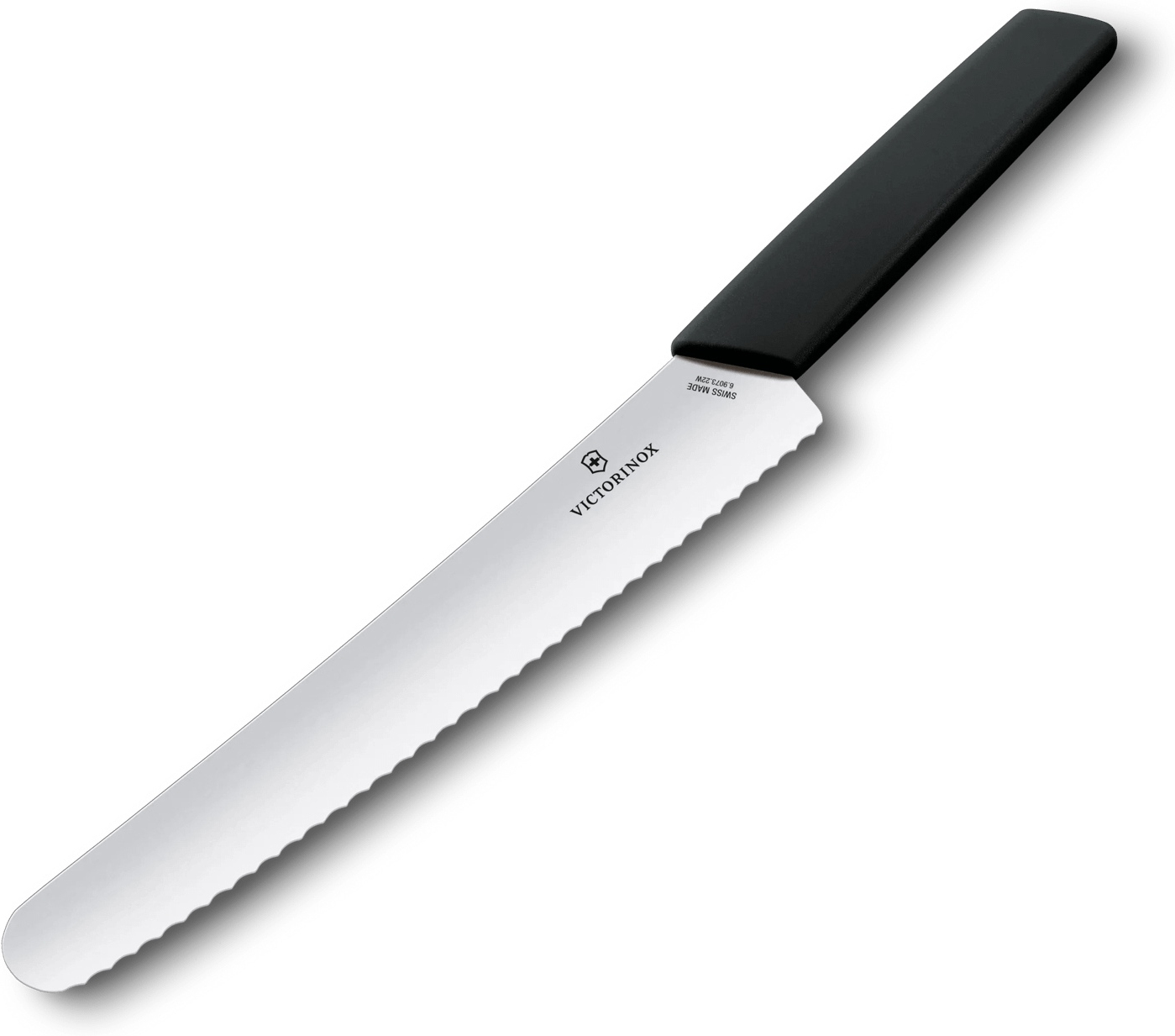 VICTORINOX Nož SwissModern na chlieb 22cm - black (6.9073.22WB)