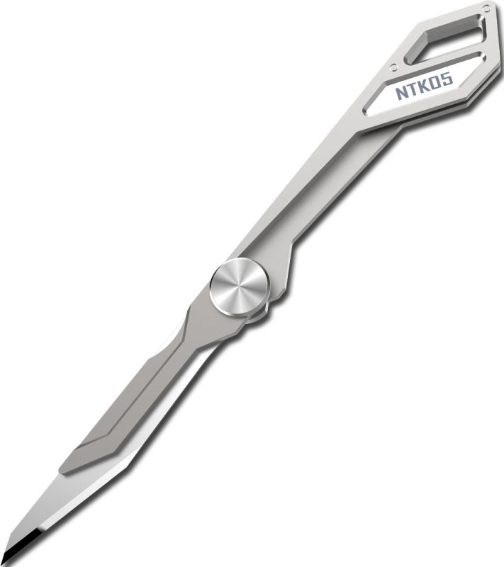 NITECORE Zatvárací nôž Tiny Titanium Keychain - šedý (NCx-NTK05)
