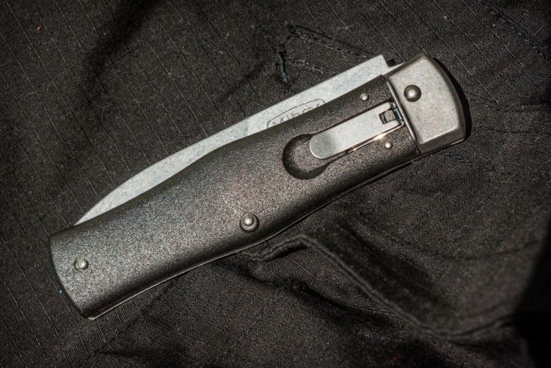 MIKOV Zatvárací nôž Predator Stonewash vyskakovací (MI-241-BH-1/STKP)