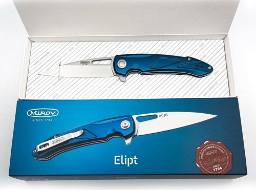 ELIPT Zatvárací nôž D2 dural ELOX - modrý
