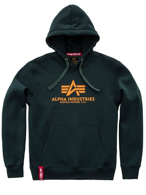 ALPHA INDUSTRIES Mikina Basic Hoody - dark petrol (178312/353)