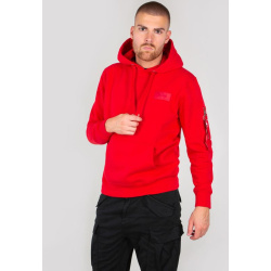 ALPHA INDUSTRIES Mikina Back Print Hoody - speed red (178318/328)