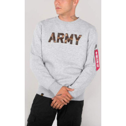 ALPHA INDUSTRIES Mikina Army Camo Sweater - šedá (188304/17)