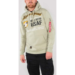 ALPHA INDUSTRIES Mikina Alpha Squad Hoody - light olive (188311/82)