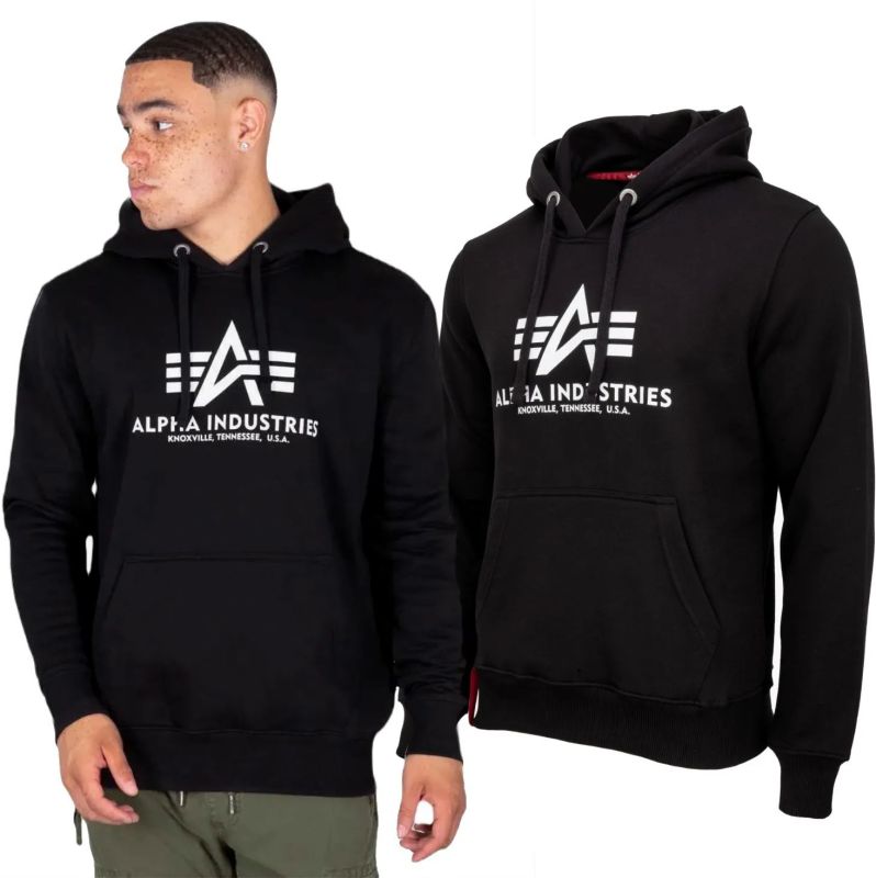 ALPHA INDUSTRIES Mikina Basic Hoody BL - black (178312/03)