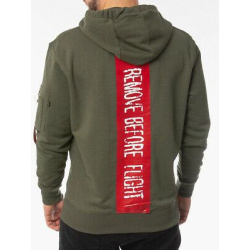 ALPHA INDUSTRIES Mikina RBF Latex Print Hoody - dark olive (126314/142)