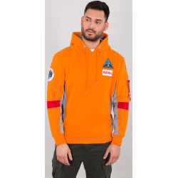 ALPHA INDUSTRIES Mikina Space Camp Hoody - oranžová (198312/429)