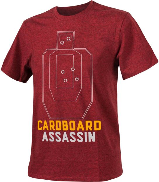 HELIKON Tričko Cardboard Assassin - červené (TS-CAS-CO-2501Z)