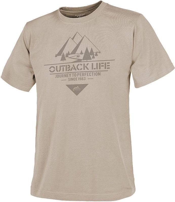 HELIKON Tričko Outback Life - khaki (TS-OBL-CO-13)