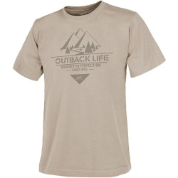 HELIKON Tričko Outback Life - khaki (TS-OBL-CO-13)