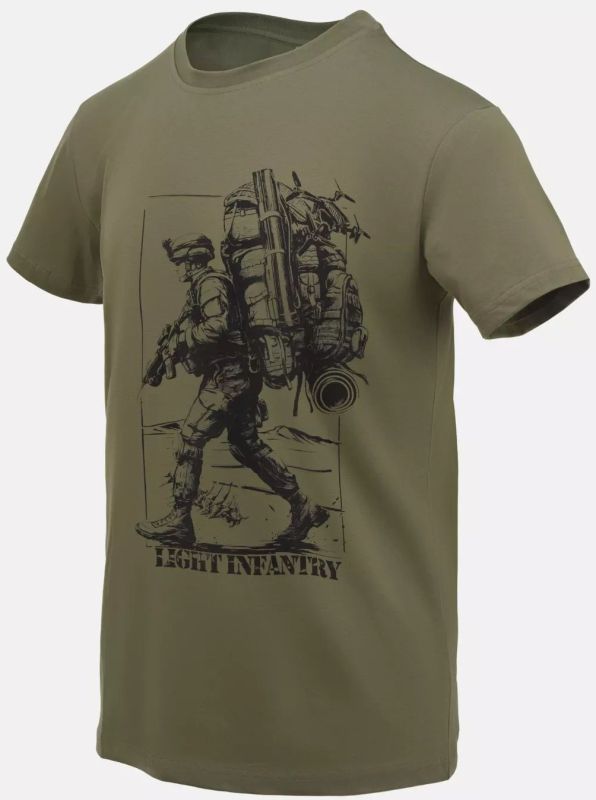 HELIKON Tričko Light infantry - olive green (TS-LIF-CO-02)