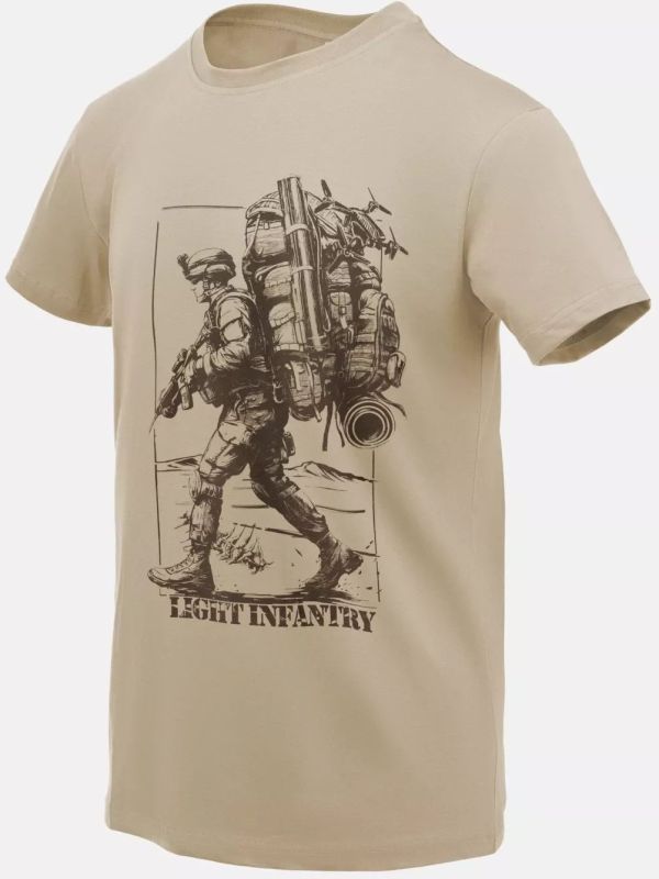 HELIKON Tričko Light infantry - khaki (TS-LIF-CO-13)