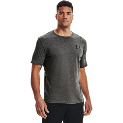 UNDER ARMOUR Tričko Sportstyle Left Chest Ss - šedé (1326799-019)