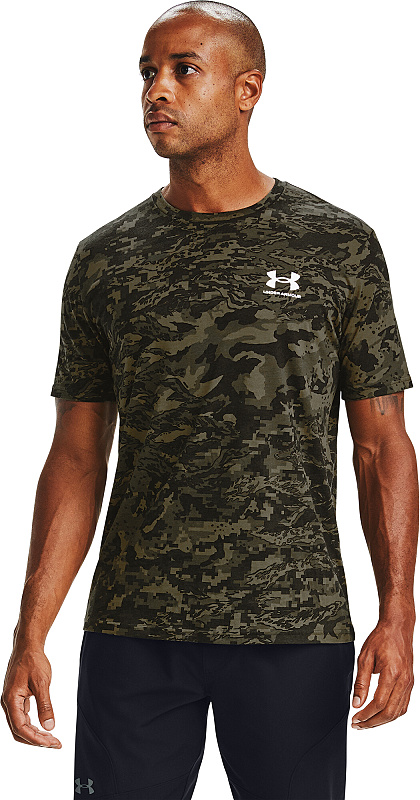 UNDER ARMOUR Tričko ABC Camo SS - čierne / camo (1357727-001)