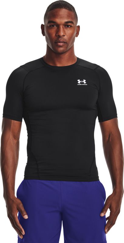 UNDER ARMOUR Tričko HG Armour Comp SS - čierne (1361518-001)