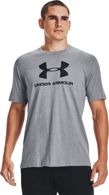UNDER ARMOUR Tričko Sportstyle Logo Ss - šedé (1329590-036)