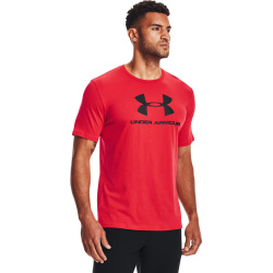 UNDER ARMOUR Tričko Sportstyle Logo Ss - červené (1329590-601)