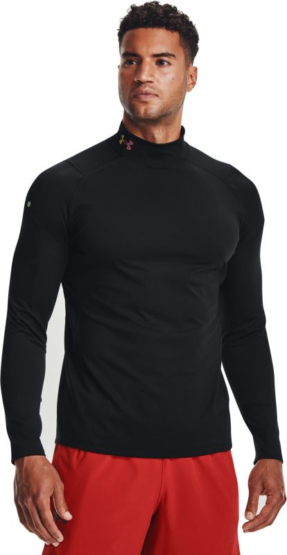 UNDER ARMOUR Tričko s dlhým rukávom ColdGear Rush Mock - čierne (1366059-001)