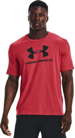 UNDER ARMOUR Tričko Sportstyle Logo Ss - červené (1329590-638)