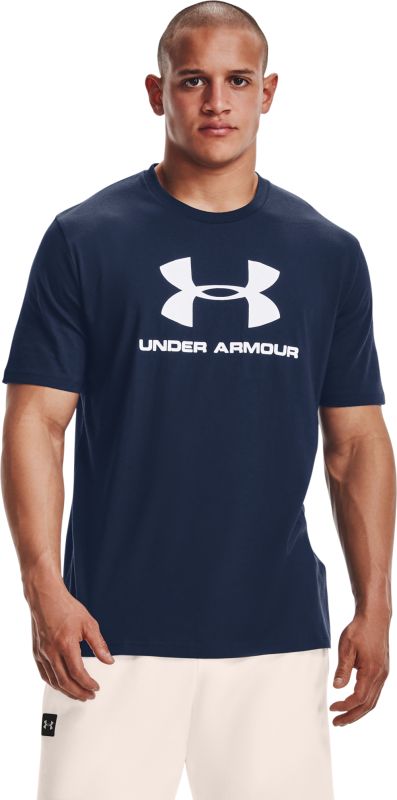 UNDER ARMOUR Tričko Sportstyle Logo Ss - navy (1329590-408)