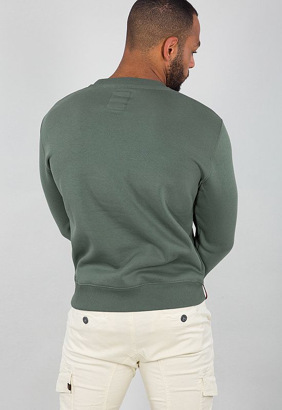ALPHA INDUSTRIES Mikina Basic Sweater - vintage green (178302/432)