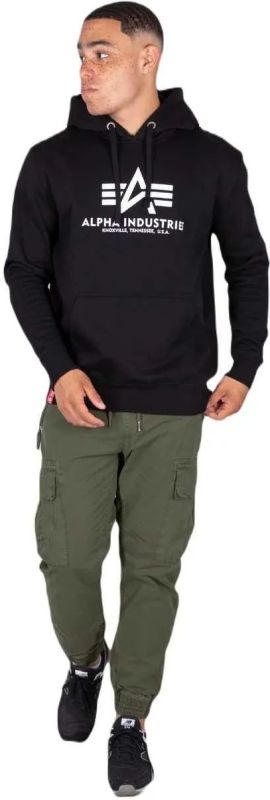 ALPHA INDUSTRIES Mikina Basic Hoody BL - black (178312/03)