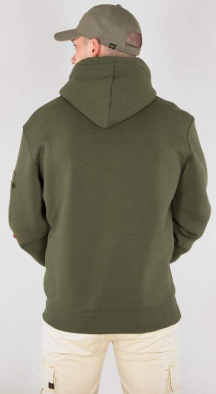 ALPHA INDUSTRIES Mikina ALPHA IND. Army navy Hoody - dark green (178315/257)