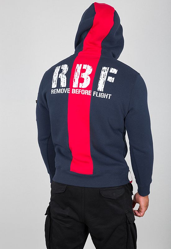 ALPHA INDUSTRIES Mikina RBF II Hoody - new navy (198352/435)