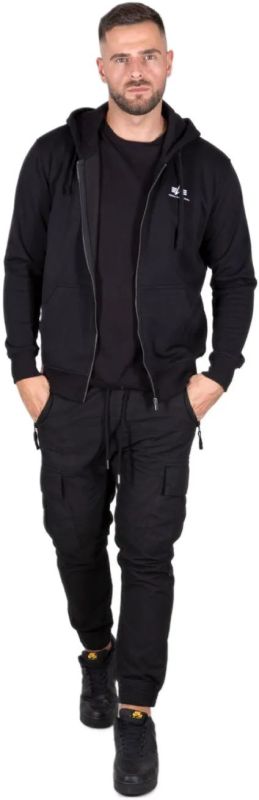 ALPHA INDUSTRIES Mikina Basic Zip Hoody - black (118342/03)