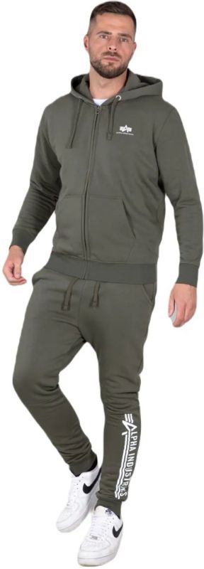 ALPHA INDUSTRIES Mikina Basic Zip Hoody - dark olive (118342/142)