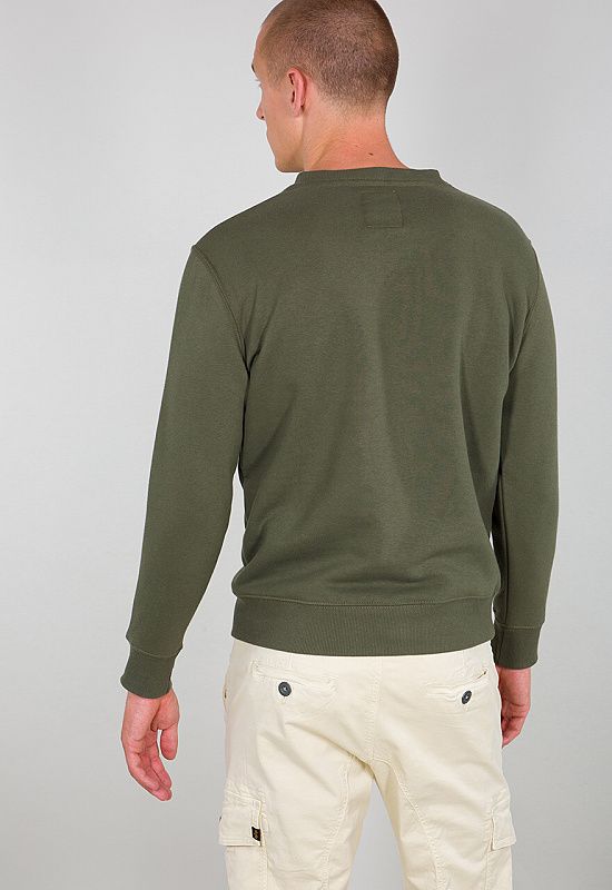 ALPHA INDUSTRIES Mikina Basic Sweater - dark olive/olive (178302/482)