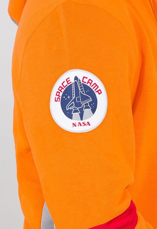 ALPHA INDUSTRIES Mikina Space Camp Hoody - oranžová (198312/429)