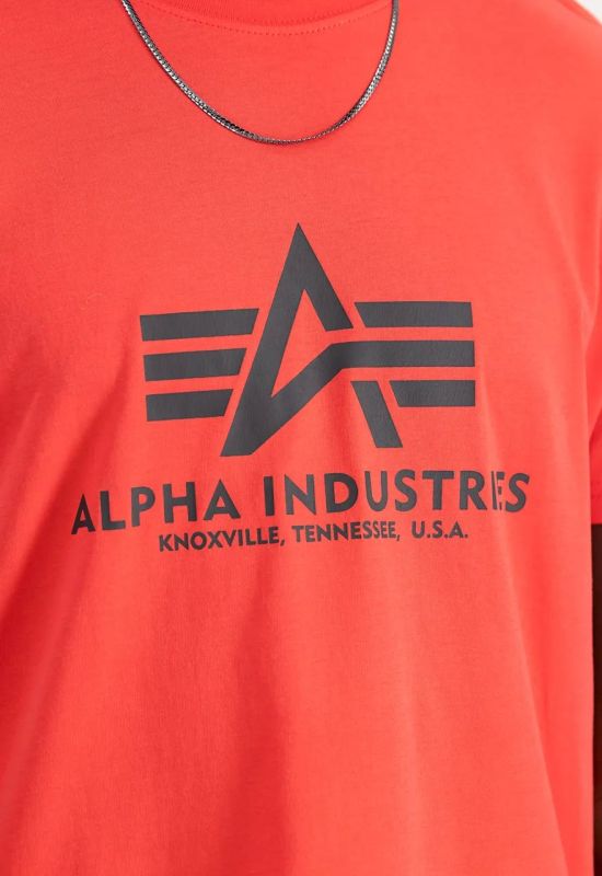 ALPHA INDUSTRIES Tričko BASIC - radiant red (100501/711)