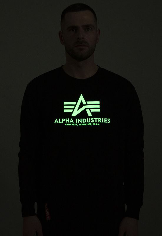 ALPHA INDUSTRIES Mikina Basic Kryptonite - čierna (116310/03)