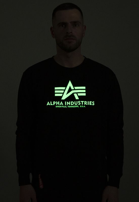 ALPHA INDUSTRIES Mikina Basic Kryptonite - čierna (116310/03)