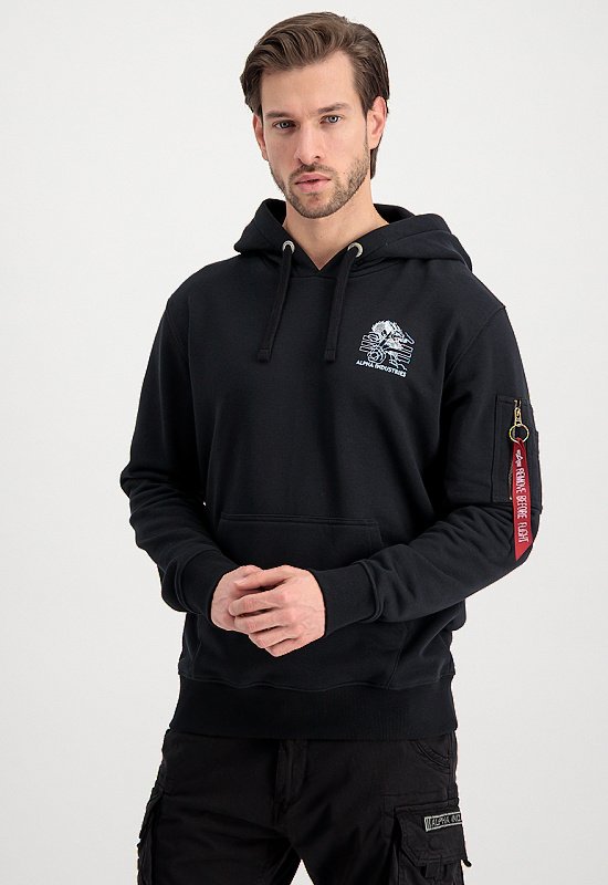 ALPHA INDUSTRIES Mikina Heritage Dragon Hoody - čierna (106333/03)