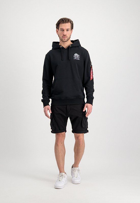 ALPHA INDUSTRIES Mikina Heritage Dragon Hoody - čierna (106333/03)