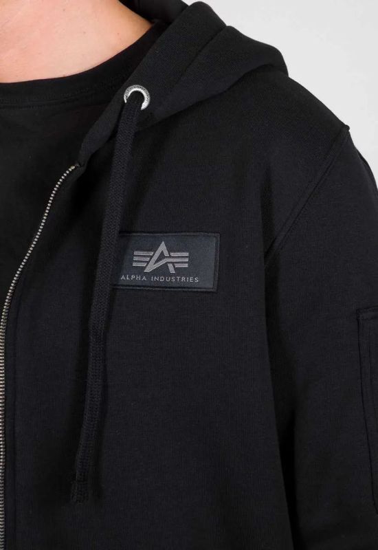 ALPHA INDUSTRIES Mikina Backprint Zip Hoodie - black (128342/03)
