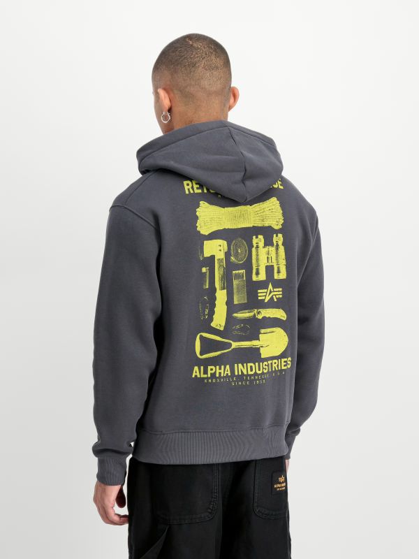 ALPHA INDUSTRIES Mikina Return To Base - vintage grey (266338/684)