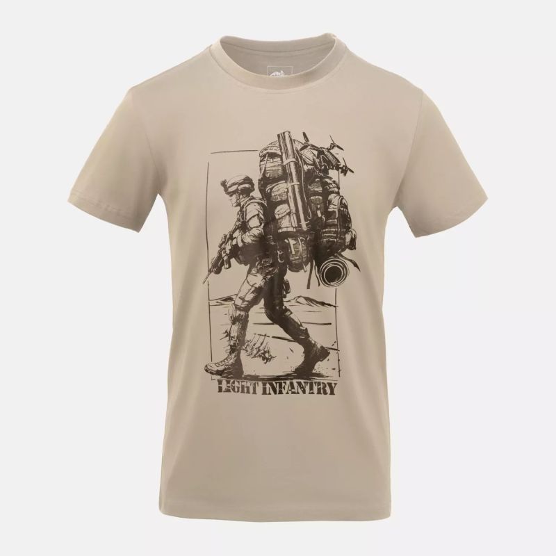 HELIKON Tričko Light infantry - khaki (TS-LIF-CO-13)