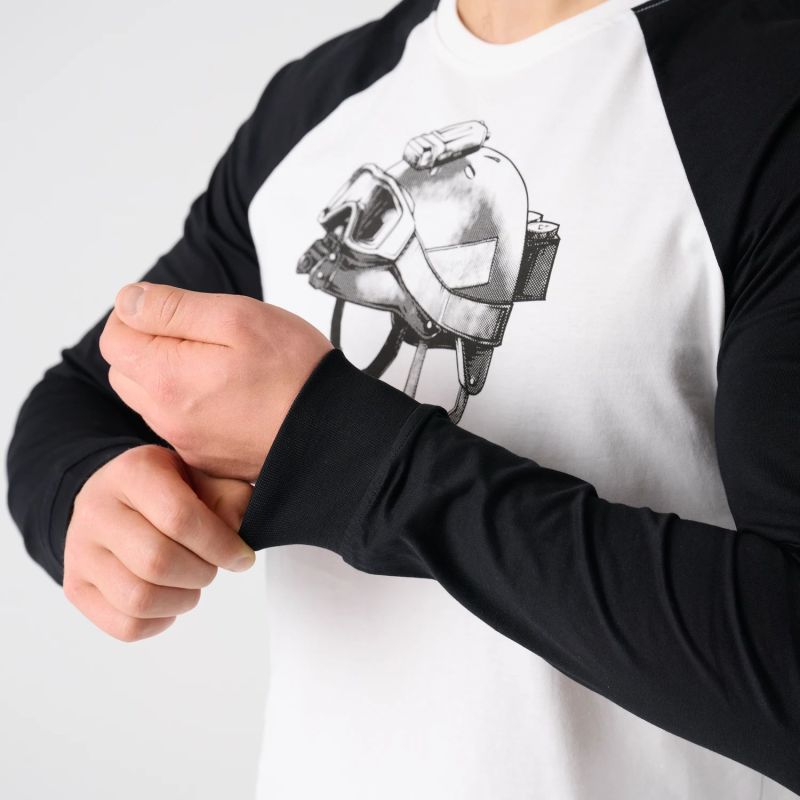 HELIKON Tričko dlhý rukáv Delta Helmet - white (TS-DHT-CO-20)