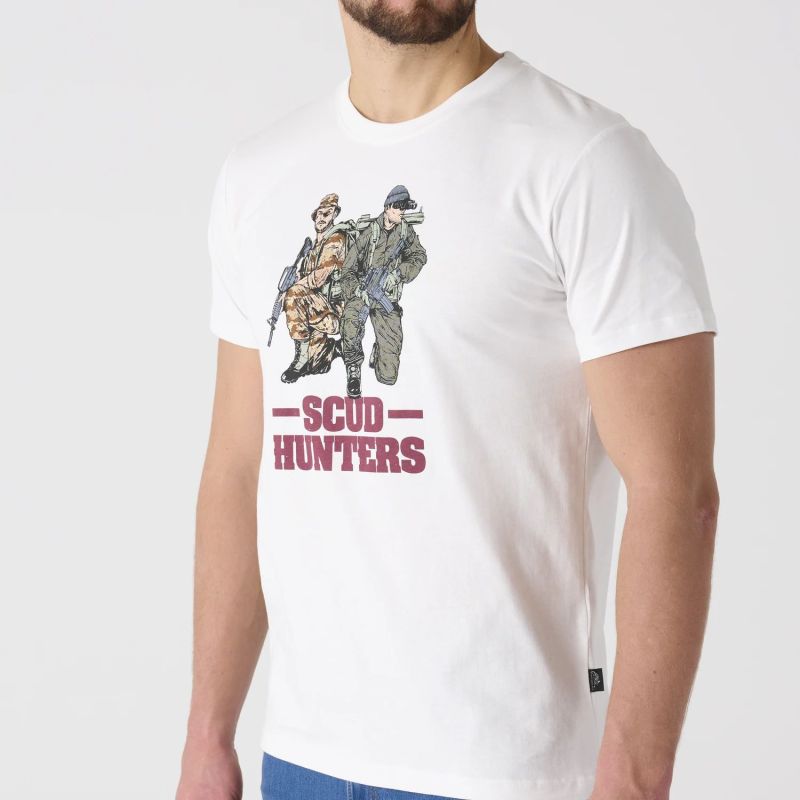 HELIKON Tričko Scud Hunters - white (TS-SHN-CO-20)