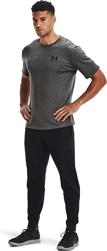 UNDER ARMOUR Tričko Sportstyle Left Chest Ss - šedé (1326799-019)