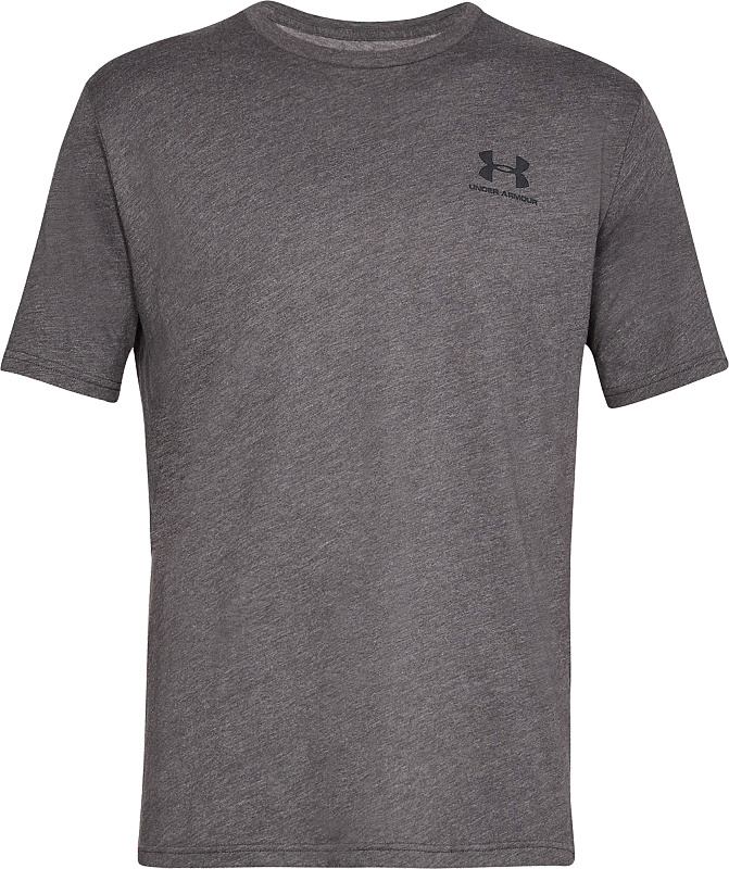 UNDER ARMOUR Tričko Sportstyle Left Chest Ss - šedé (1326799-019)