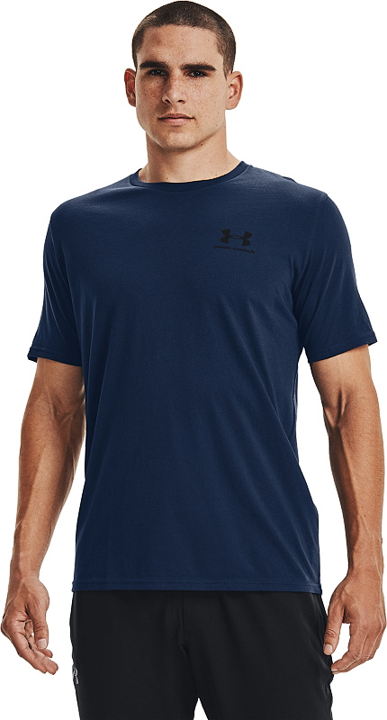 UNDER ARMOUR Tričko Sportstyle Lc Ss - navy (1326799-408)